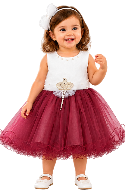 Bordo Prenses Abiye